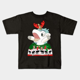 Unicorse Santa 2023 Kids T-Shirt